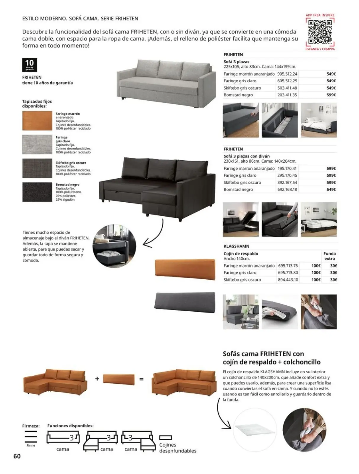 Page 60 in Sofas Catalogue at IKEA Spain