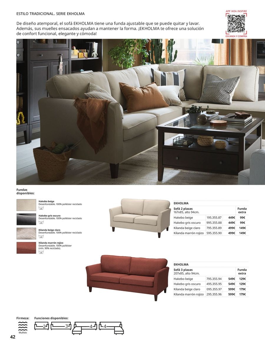 Ofertas de IKEA España de 2 septiembre a 31 enero 2026 Catálogo Sofás