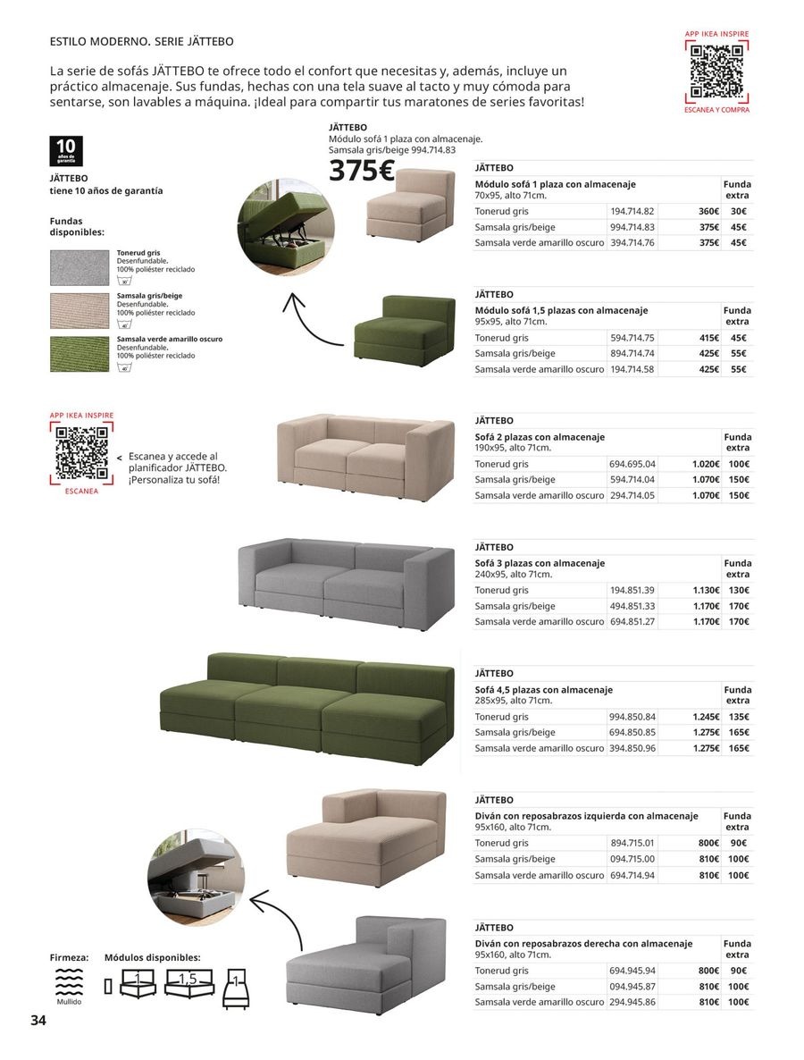Ofertas de IKEA España de 2 septiembre a 31 enero 2026 Catálogo Sofás