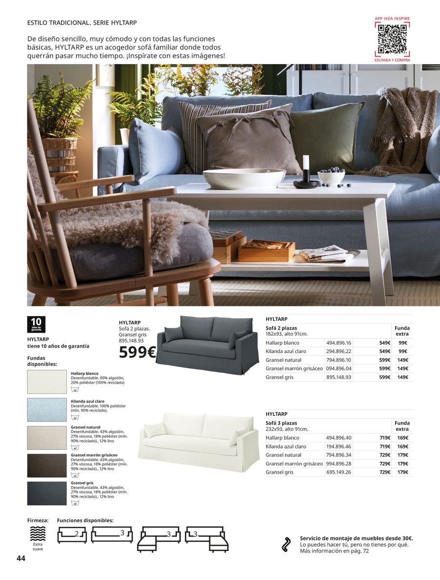 Ofertas de IKEA España de 2 septiembre a 31 enero 2026 Catálogo Sofás