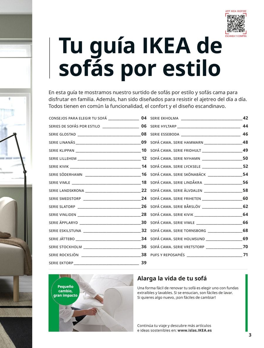 Ofertas de IKEA España de 2 septiembre a 31 enero 2026 Catálogo Sofás