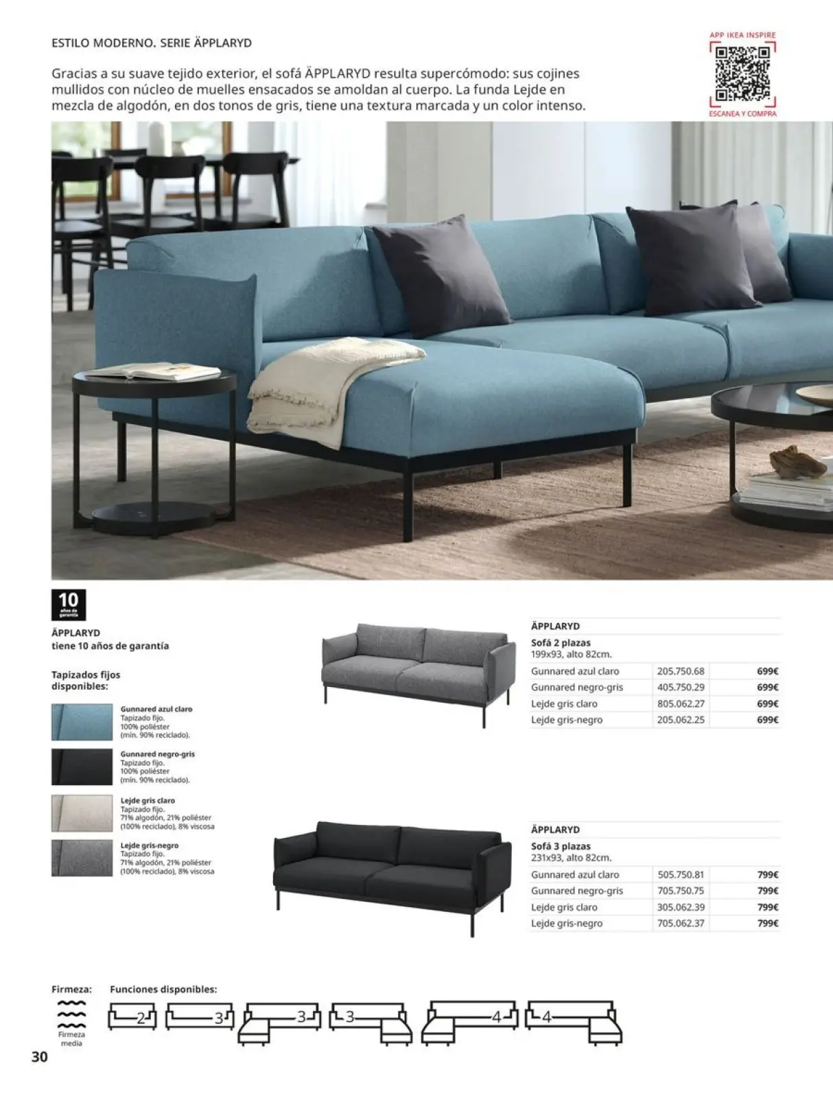 Page 30 in Sofas Catalogue at IKEA Spain
