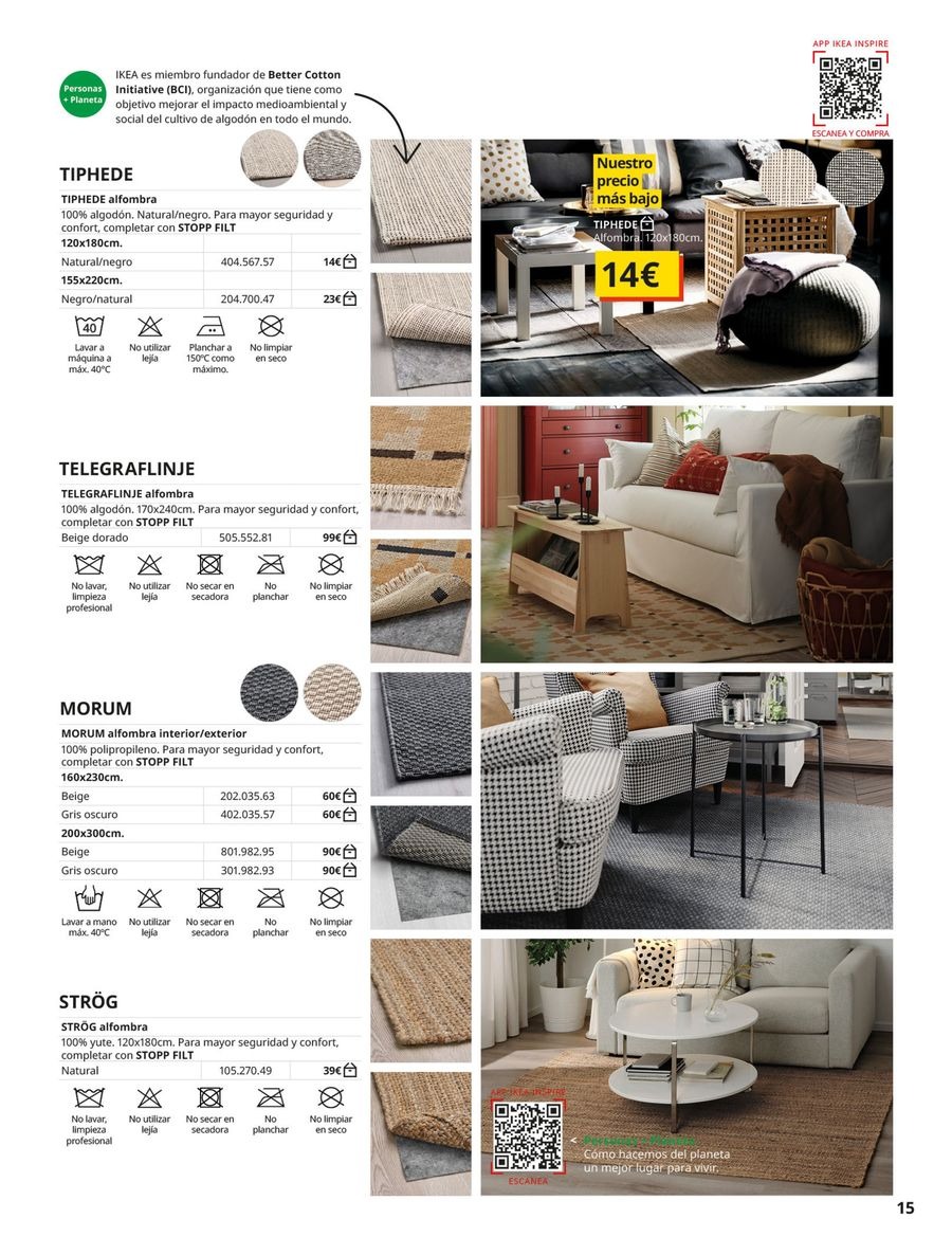 IKEA Spain Offers from 2 September to 31 January 2026 Rugs Catalogue