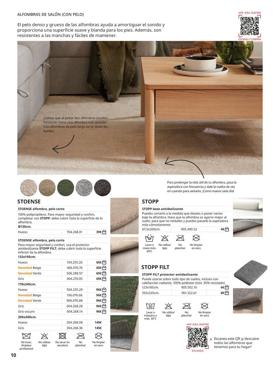 IKEA Spain Offers from 2 September to 31 January 2026 Rugs Catalogue