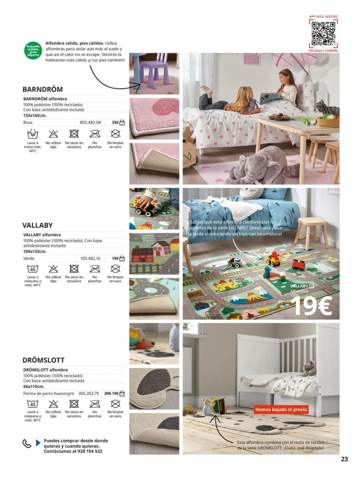 Page 23 in Rugs Catalogue at IKEA Spain