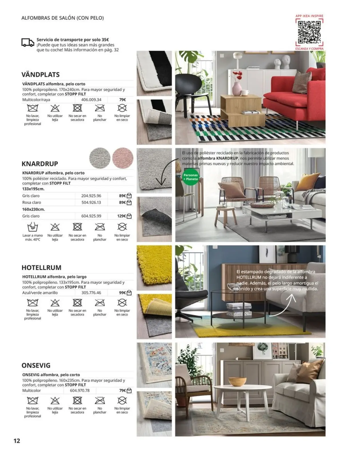 Page 12 in Rugs Catalogue at IKEA Spain