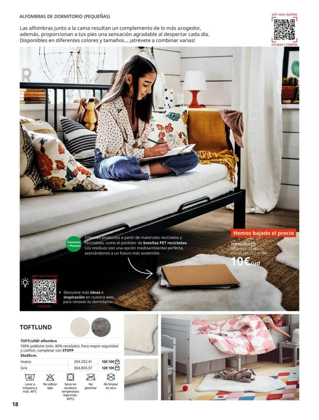Page 18 in Rugs Catalogue at IKEA Spain