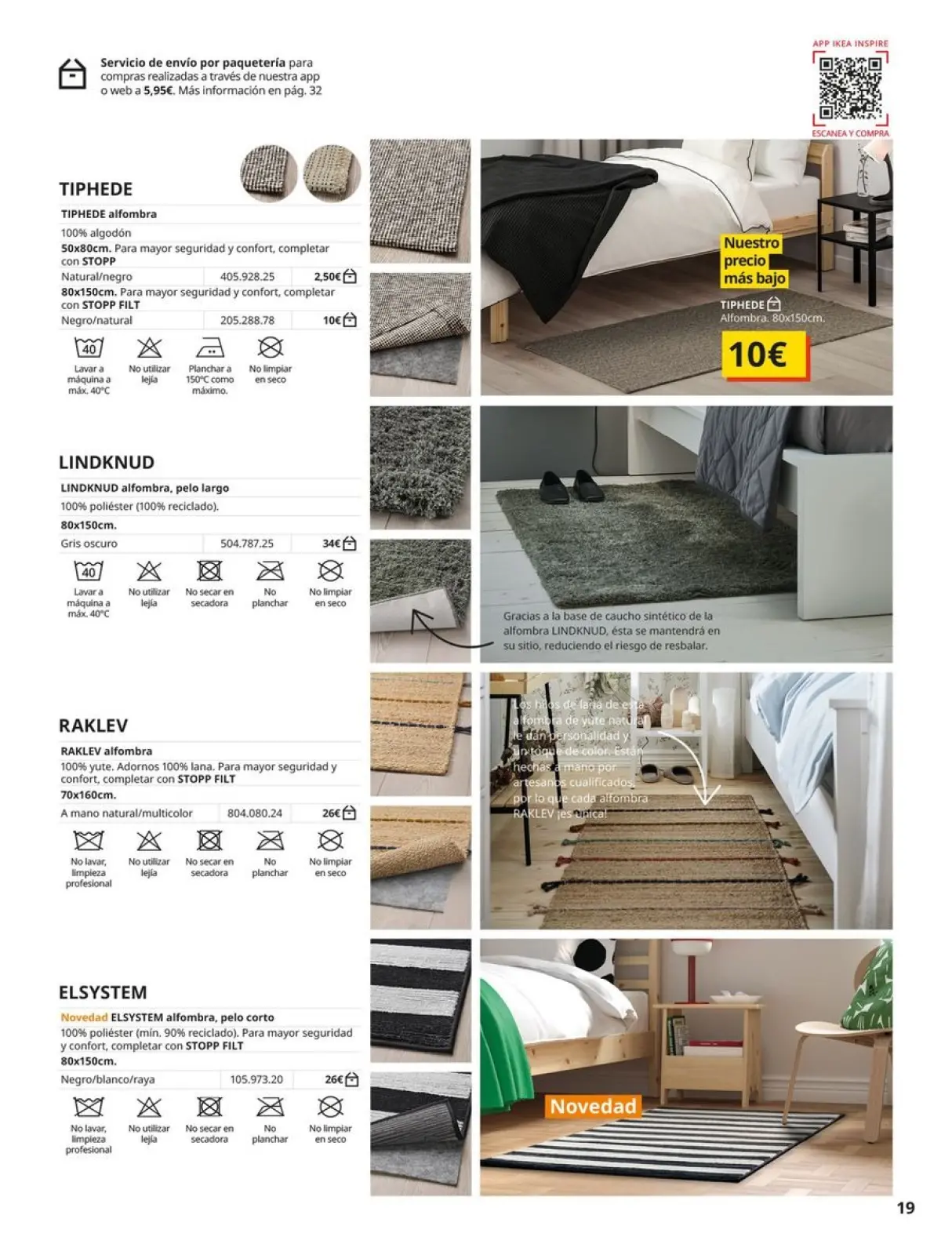 Page 19 in Rugs Catalogue at IKEA Spain