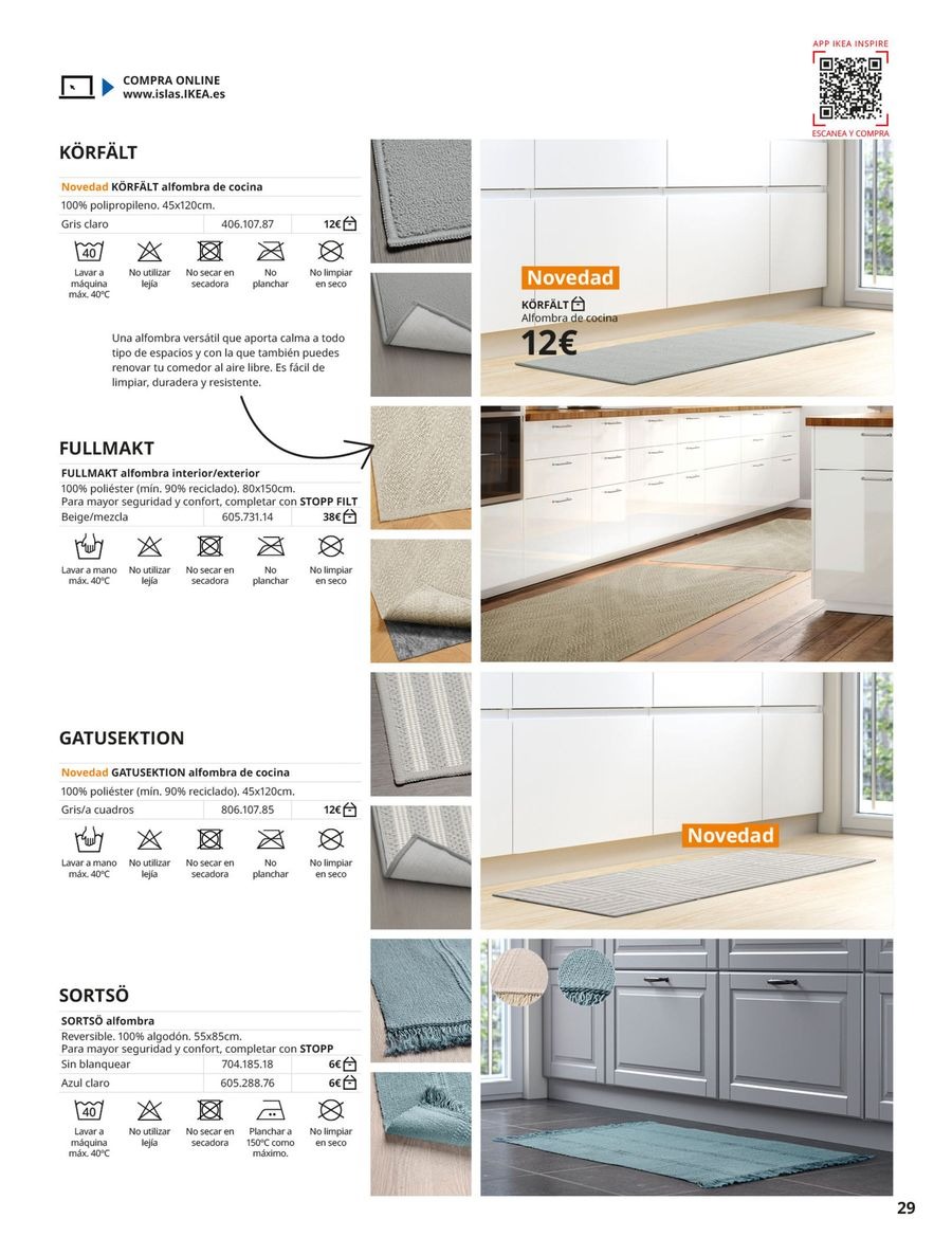 IKEA Spain Offers from 2 September to 31 January 2026 Rugs Catalogue