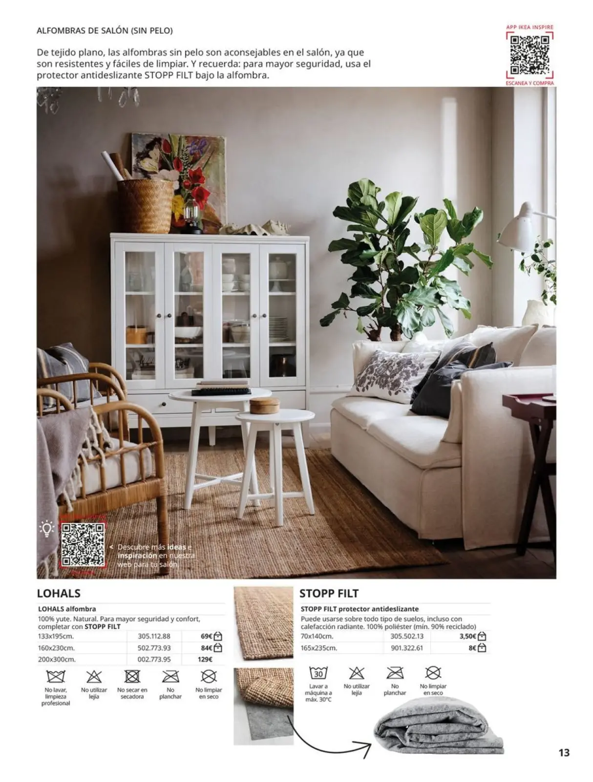 Page 13 in Rugs Catalogue at IKEA Spain