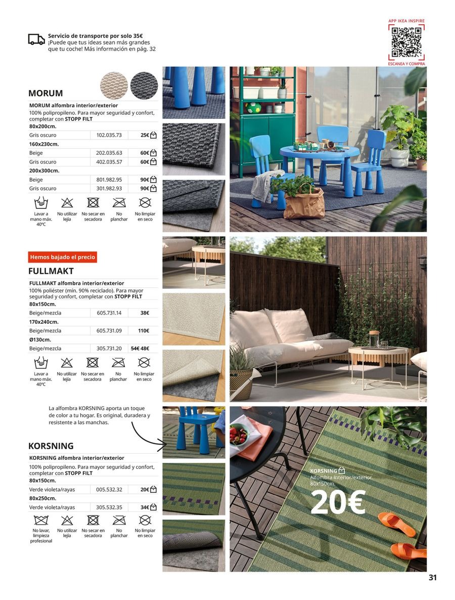 IKEA Spain Offers from 2 September to 31 January 2026 Rugs Catalogue