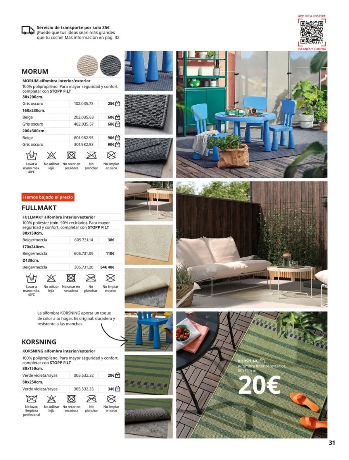Page 31 in Rugs Catalogue at IKEA Spain
