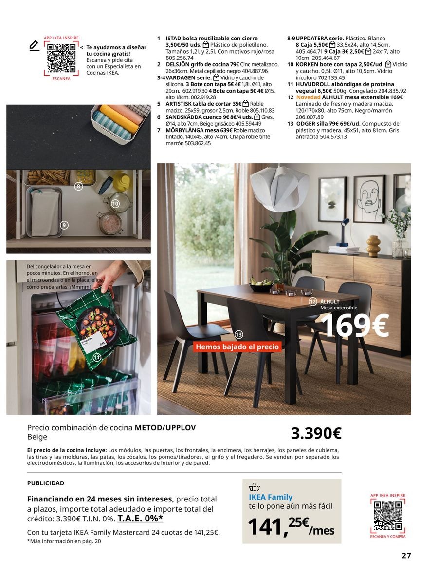 Offres IKEA Espagne de 16 septembre à 31 janvier 2026 Catalogue La Vie Commence dans la Cuisine