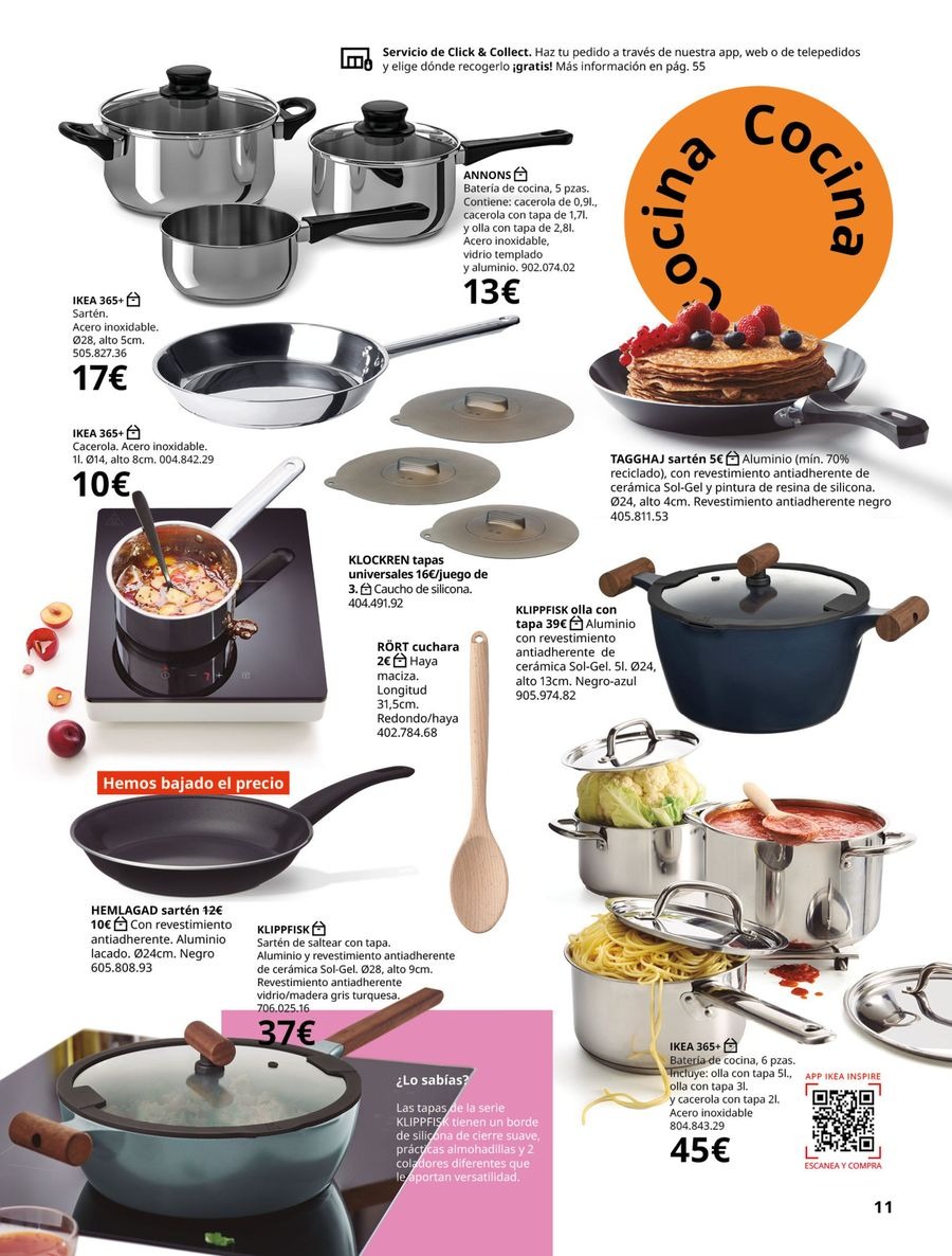 Offres IKEA Espagne de 16 septembre à 31 janvier 2026 Catalogue La Vie Commence dans la Cuisine