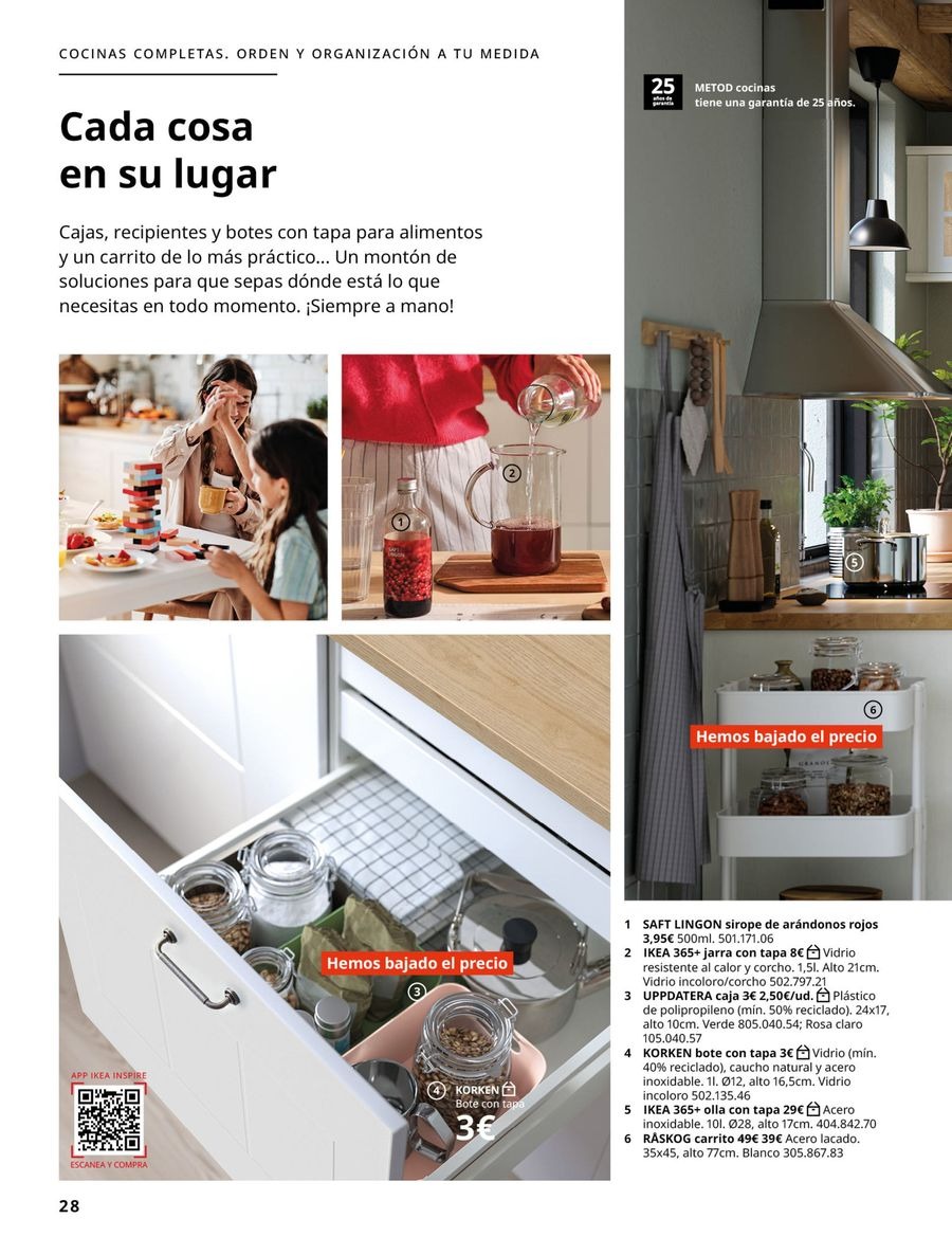 Offres IKEA Espagne de 16 septembre à 31 janvier 2026 Catalogue La Vie Commence dans la Cuisine