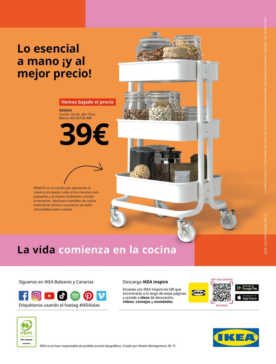 Offres IKEA Espagne de 16 septembre à 31 janvier 2026 Catalogue La Vie Commence dans la Cuisine