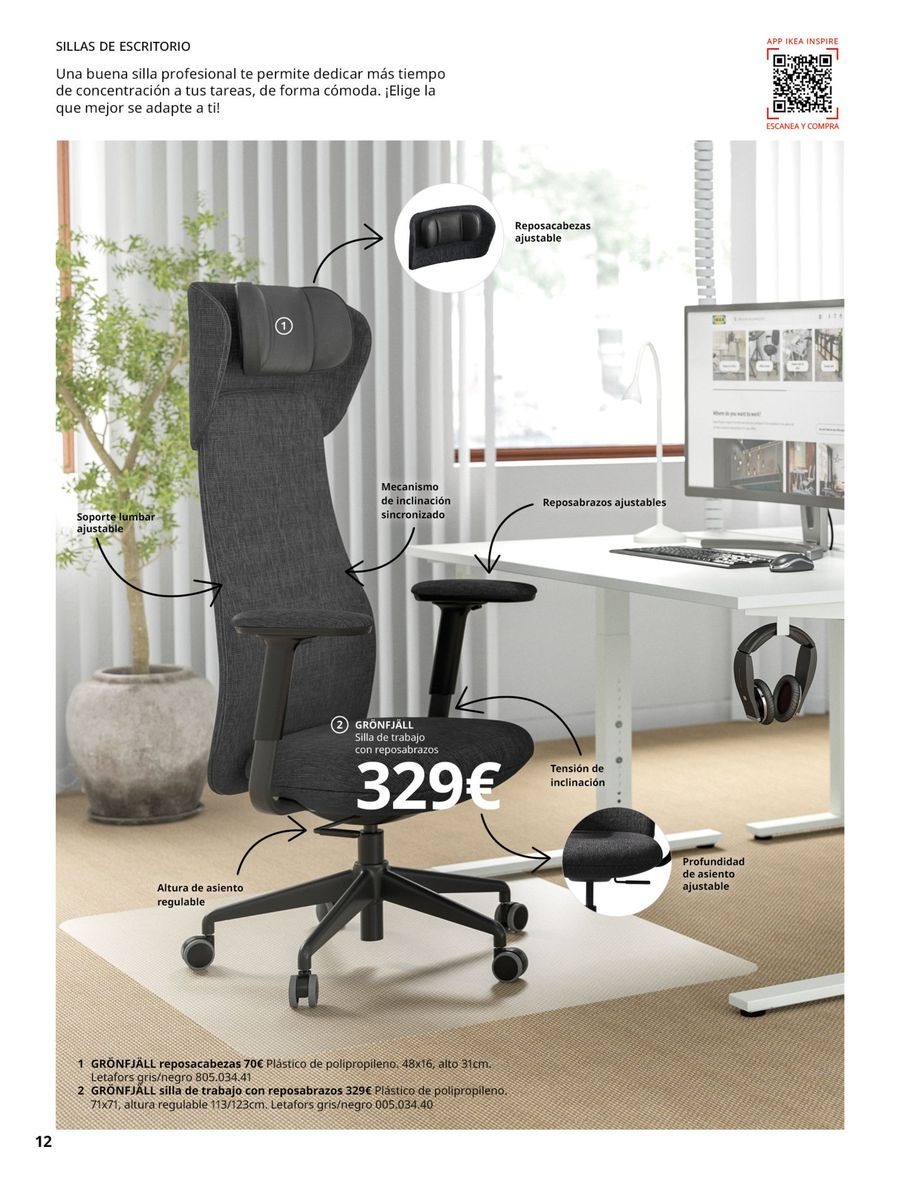 Offres IKEA Espagne de 16 septembre à 31 janvier 2026 Catalogue de Bureau Professionnel