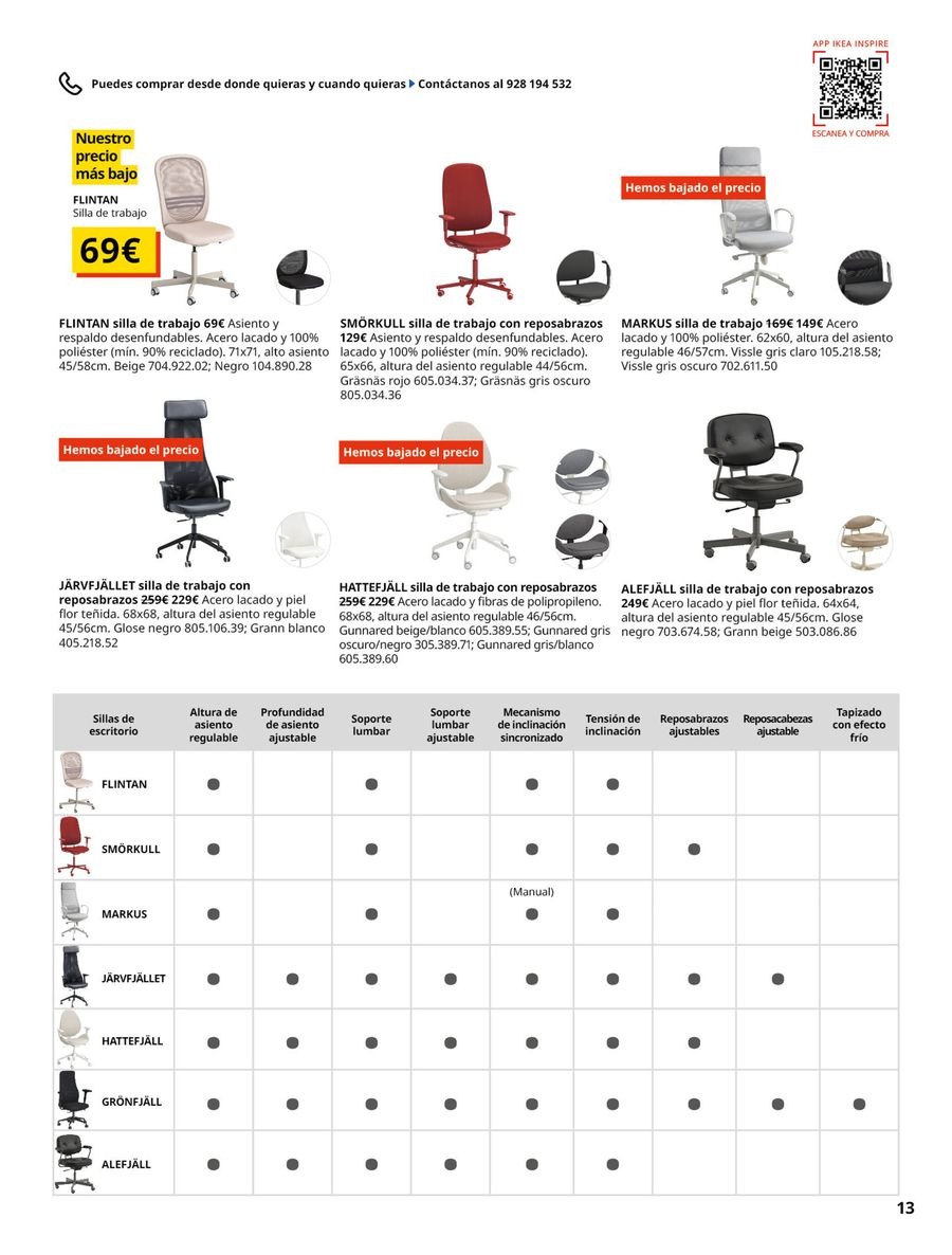 Offres IKEA Espagne de 16 septembre à 31 janvier 2026 Catalogue de Bureau Professionnel