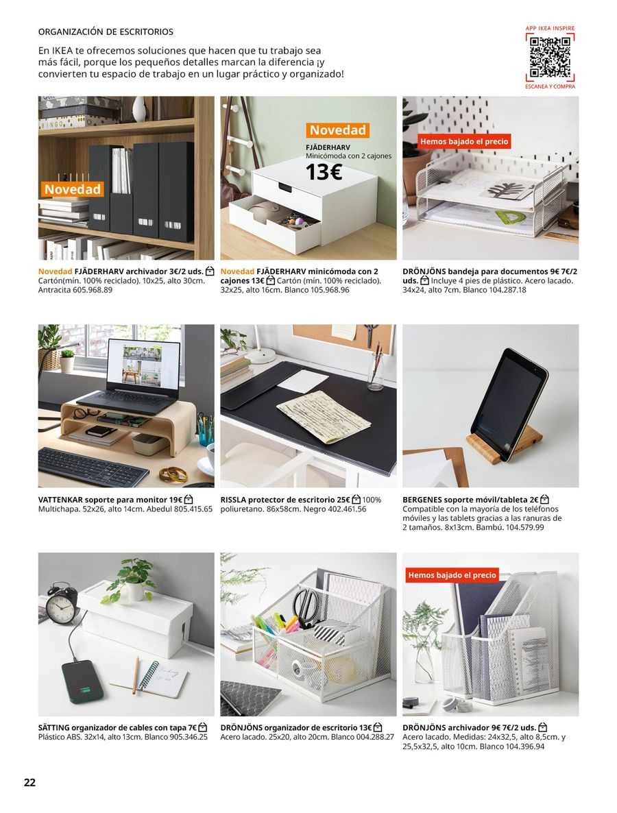 Offres IKEA Espagne de 16 septembre à 31 janvier 2026 Catalogue de Bureau Professionnel