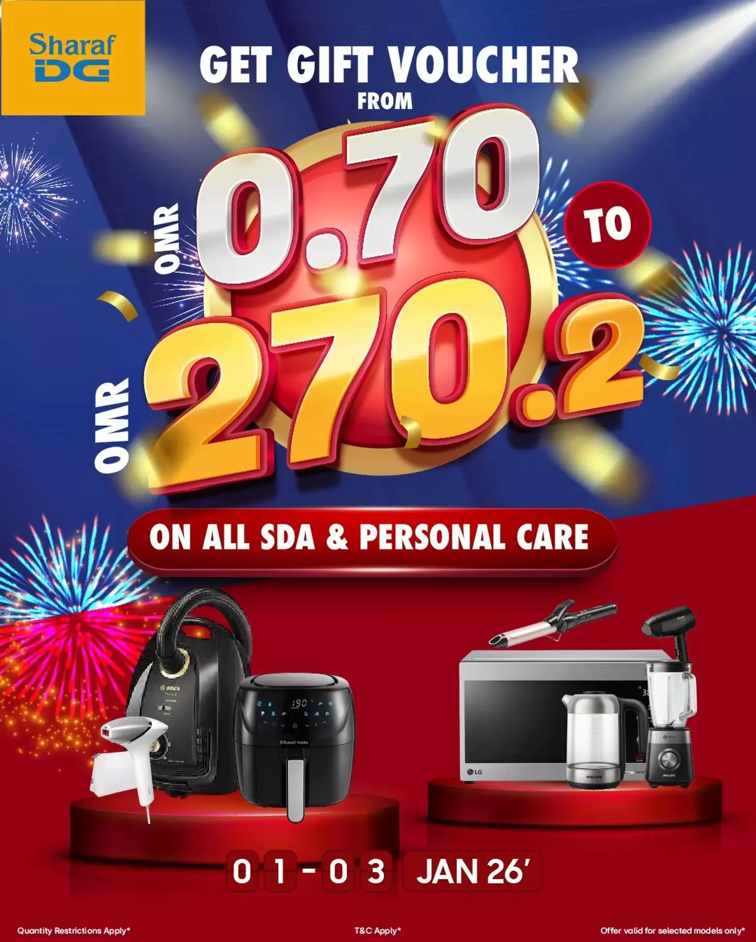 Sharaf DG Oman Offers from 1 to 3 January 2026 Express Deals