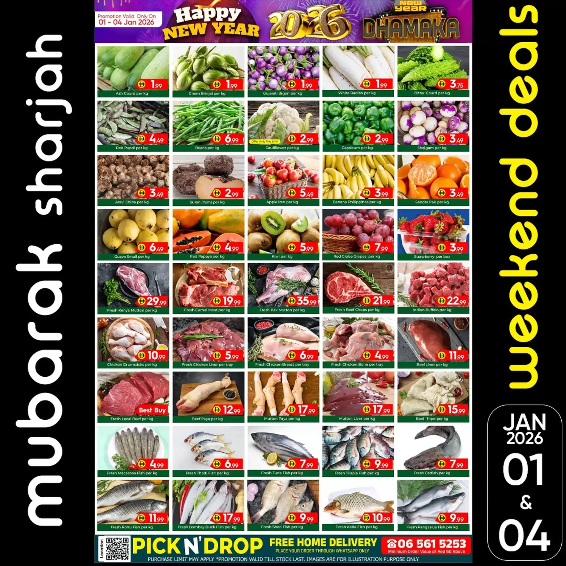 Al Mubarak UAE Offers from 1 to 4 January 2026 New Year Dhamaka Deals