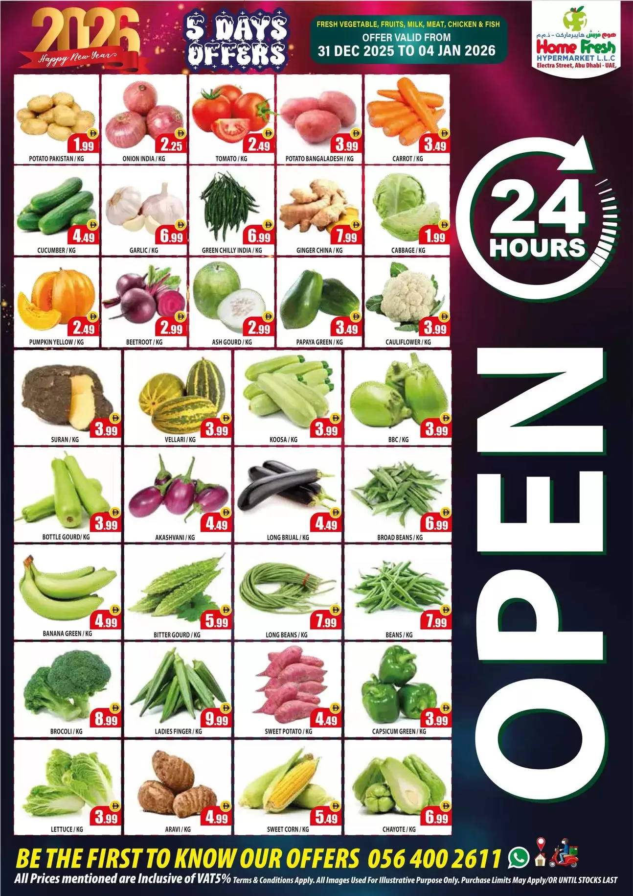 Home Fresh supermarket UAE Offers from 31 December to 7 January 2026 New Year Offers