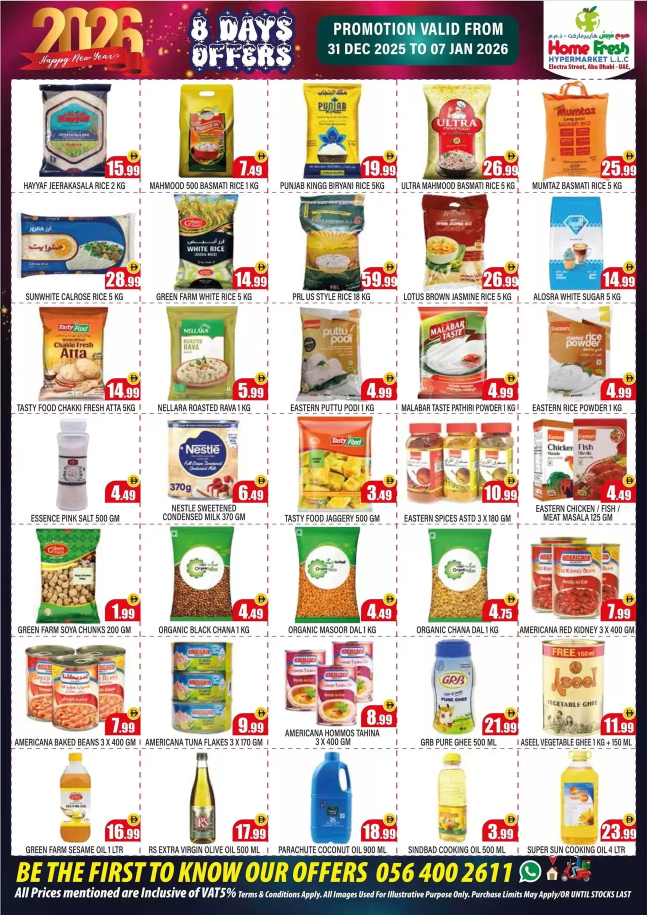 Home Fresh supermarket UAE Offers from 31 December to 7 January 2026 New Year Offers