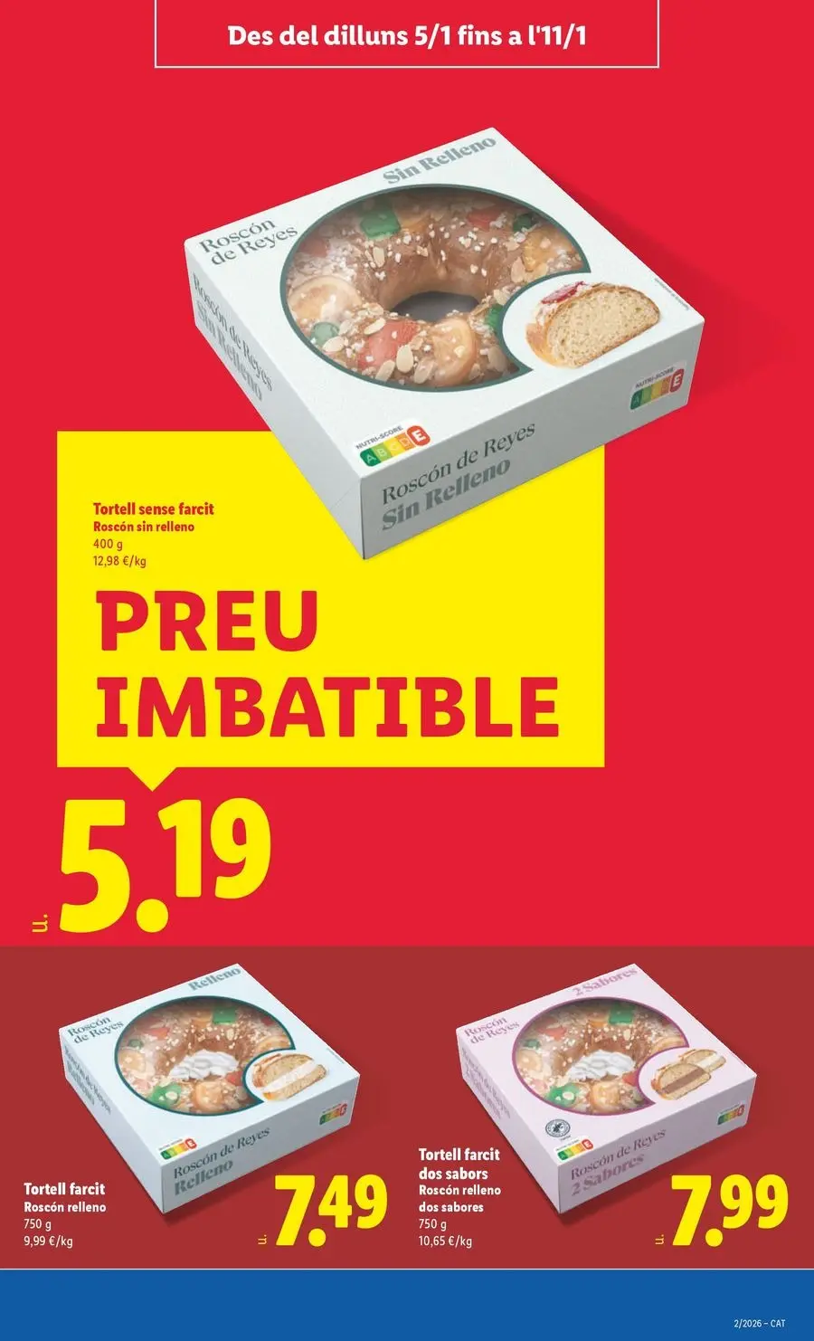 Ofertas de Lidl España de 5 a 11 enero 2026 Ofertas XXL