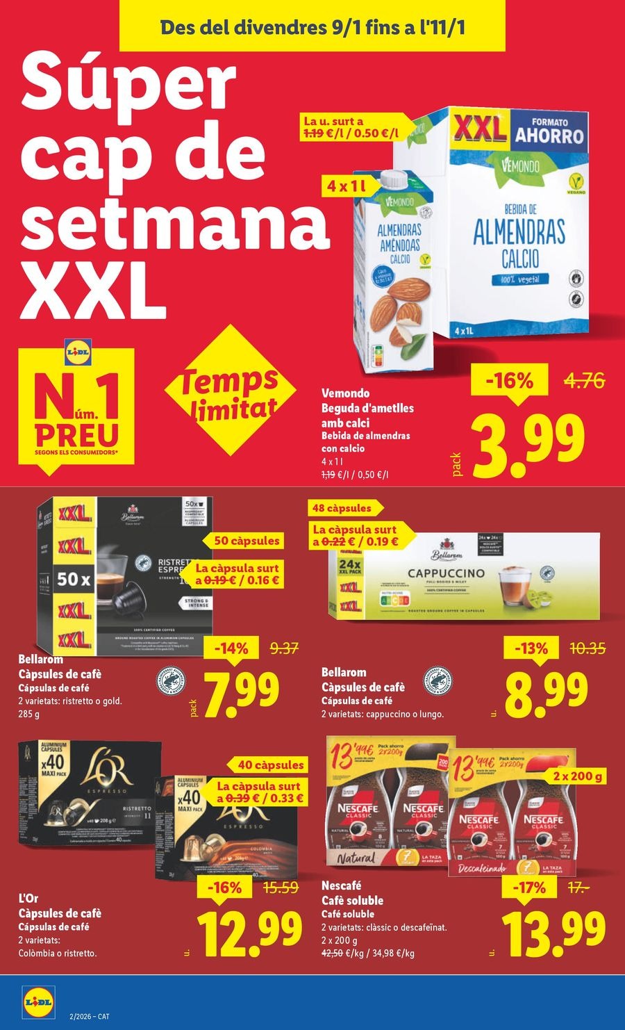 Ofertas de Lidl España de 5 a 11 enero 2026 Ofertas XXL