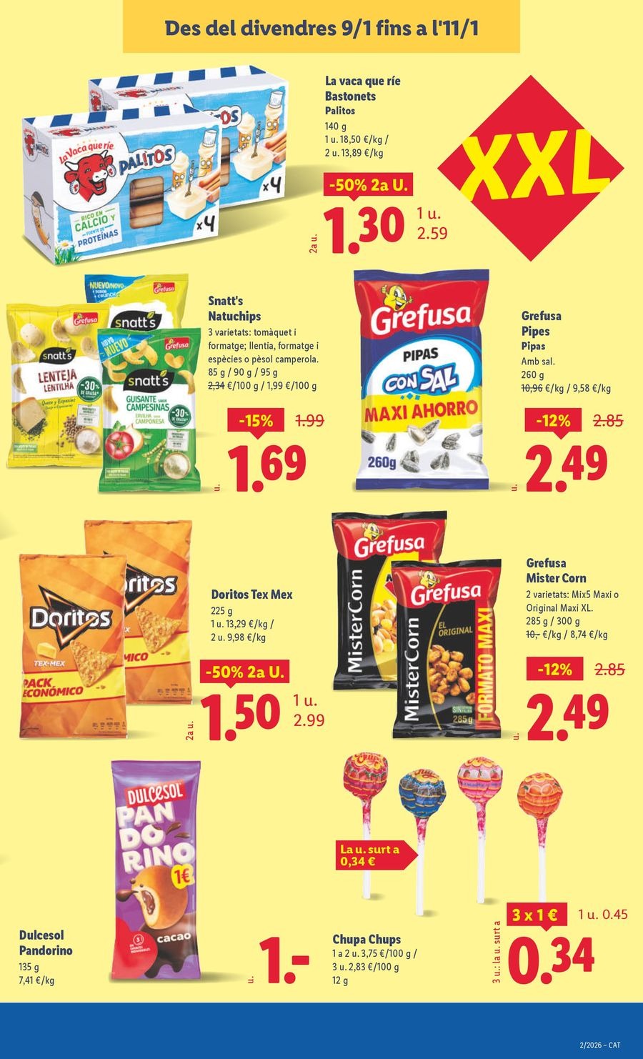 Ofertas de Lidl España de 5 a 11 enero 2026 Ofertas XXL