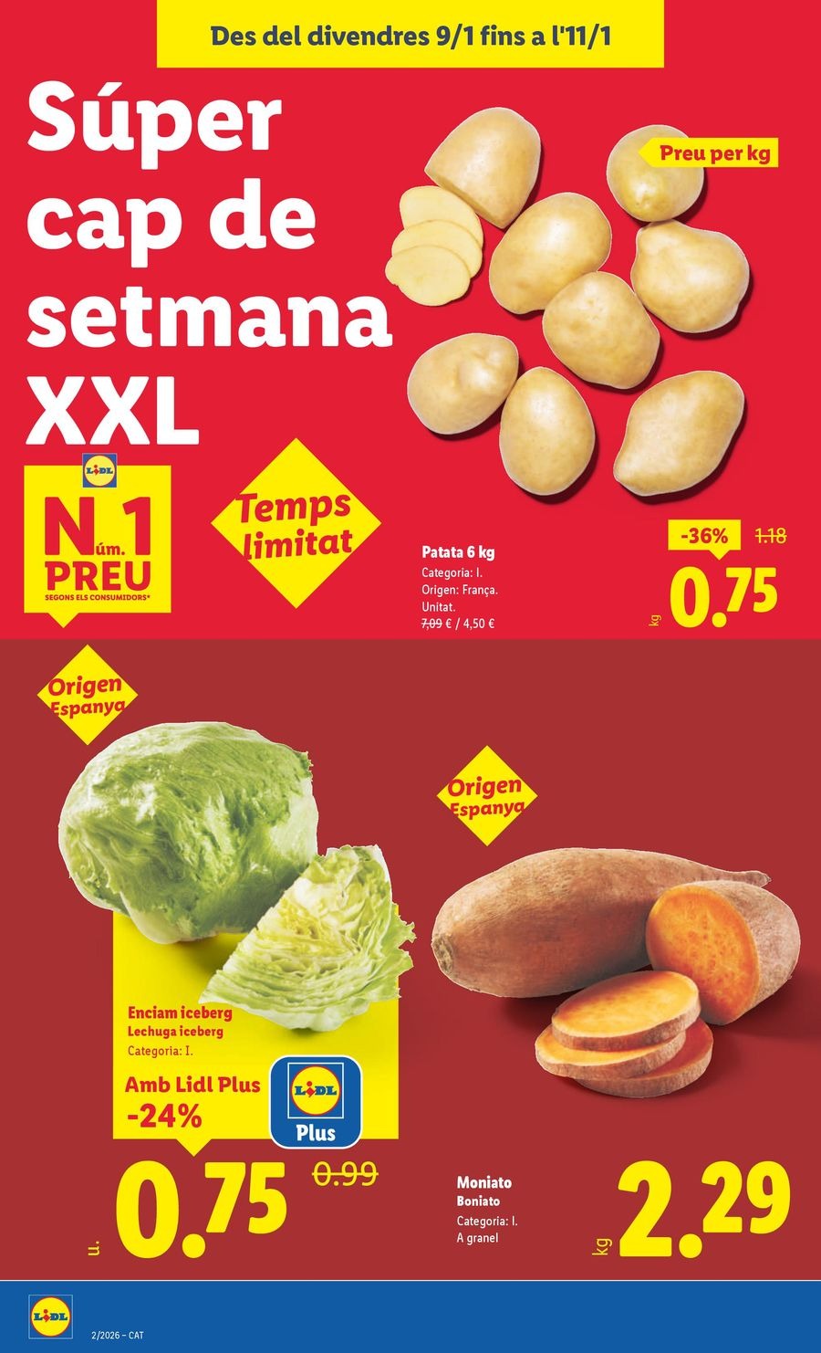 Ofertas de Lidl España de 5 a 11 enero 2026 Ofertas XXL