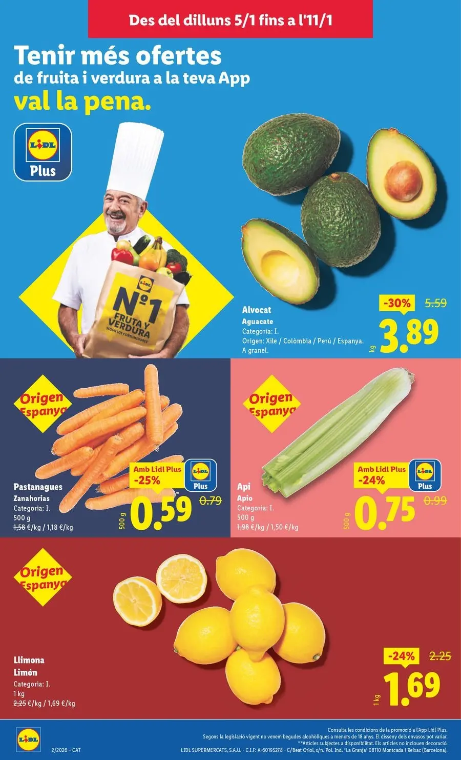 Ofertas de Lidl España de 5 a 11 enero 2026 Ofertas XXL
