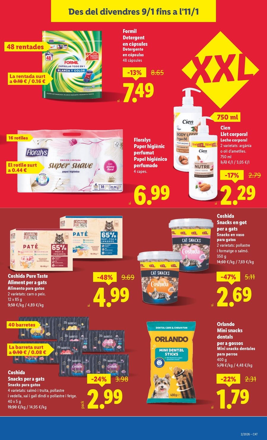 Ofertas de Lidl España de 5 a 11 enero 2026 Ofertas XXL