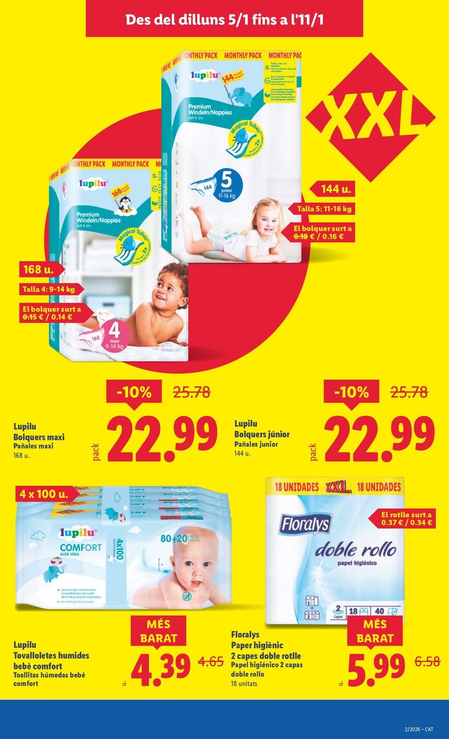 Ofertas de Lidl España de 5 a 11 enero 2026 Ofertas XXL
