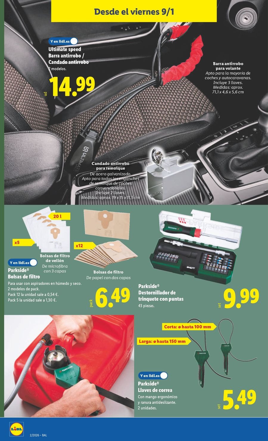 Ofertas de Lidl España de 5 a 11 enero 2026 Ofertas de bazar