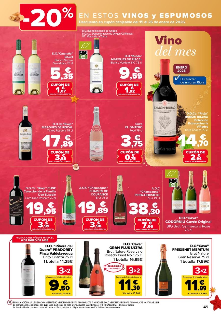Ofertas de Carrefour España de 29 diciembre a 14 enero 2026 Ofertas 3x2