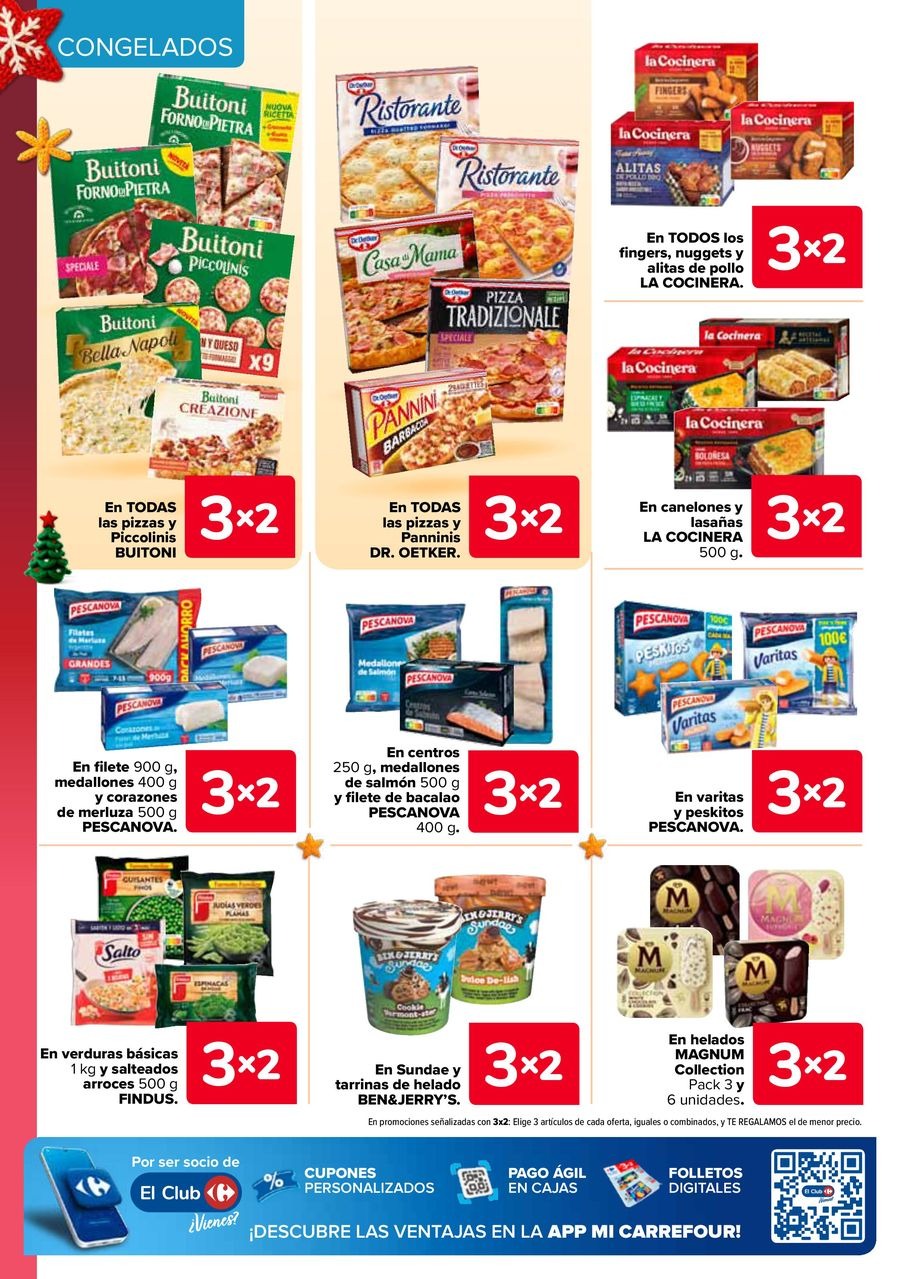 Ofertas de Carrefour España de 29 diciembre a 14 enero 2026 Ofertas 3x2