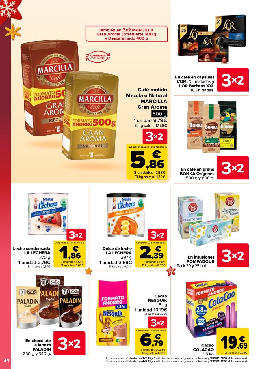 Ofertas de Carrefour España de 29 diciembre a 14 enero 2026 Ofertas 3x2