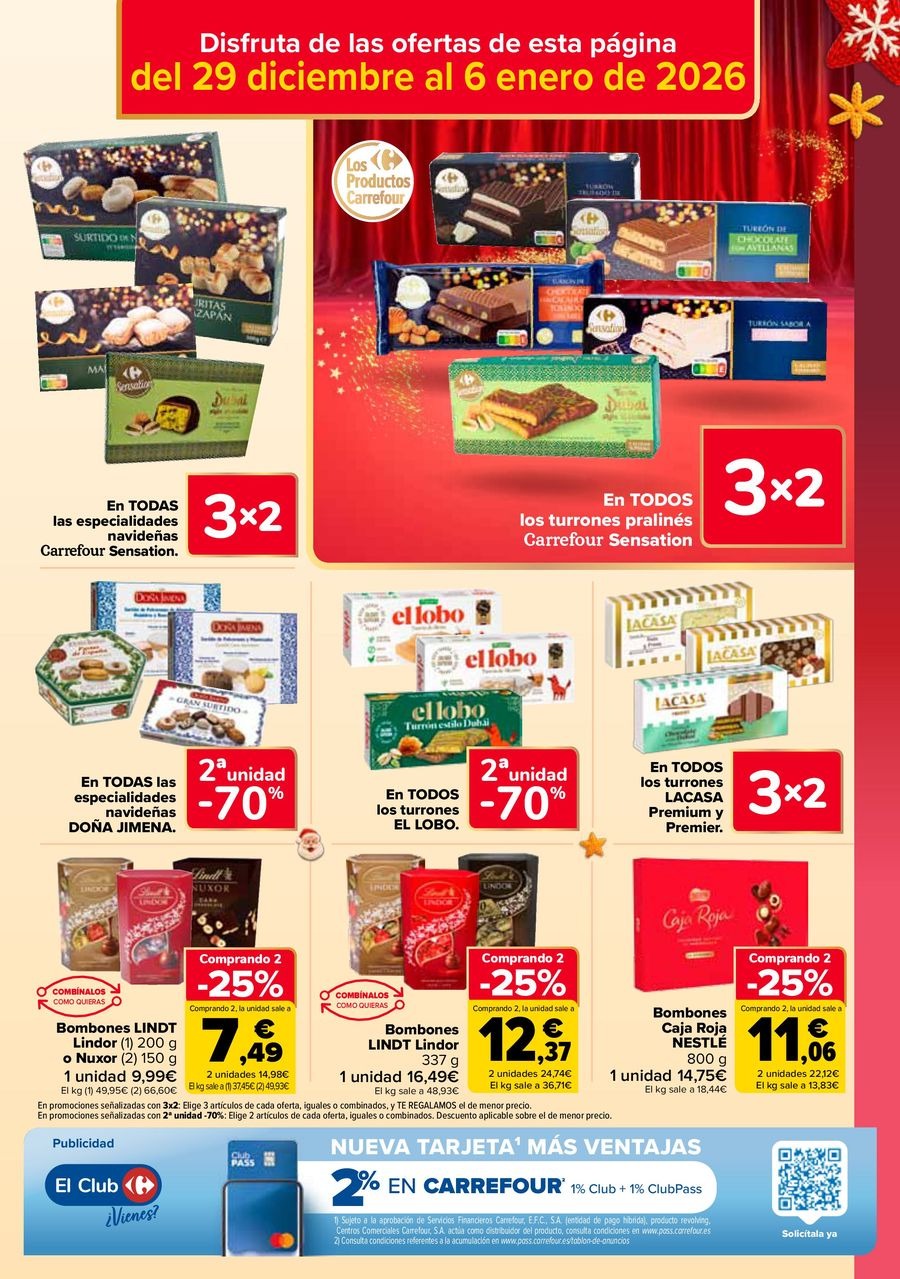 Ofertas de Carrefour España de 29 diciembre a 14 enero 2026 Ofertas 3x2