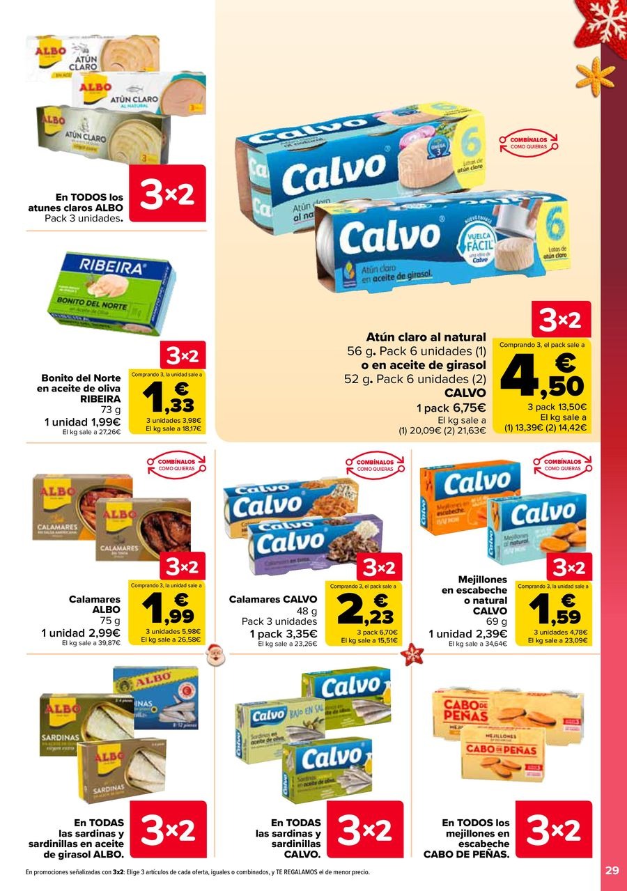 Ofertas de Carrefour España de 29 diciembre a 14 enero 2026 Ofertas 3x2