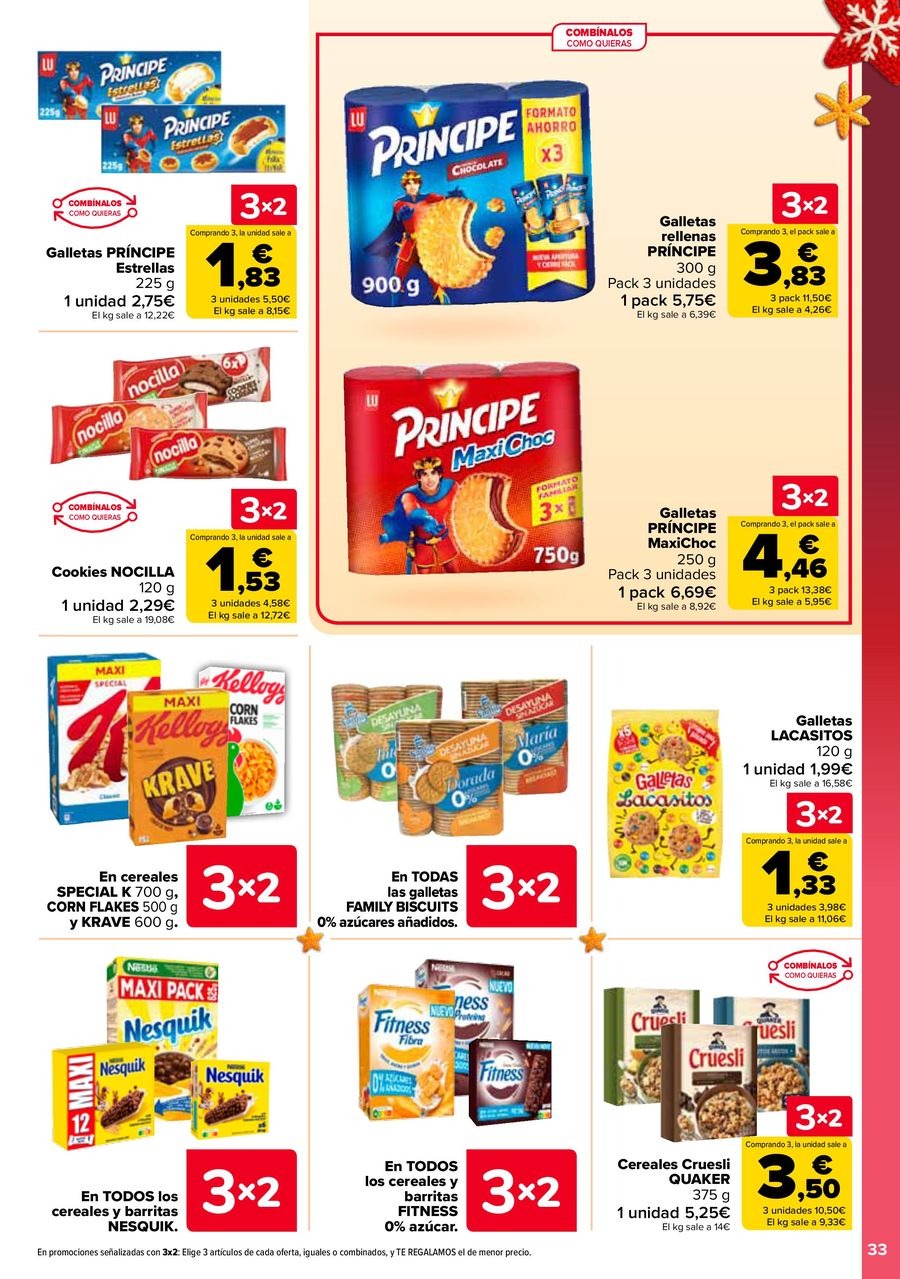Ofertas de Carrefour España de 29 diciembre a 14 enero 2026 Ofertas 3x2
