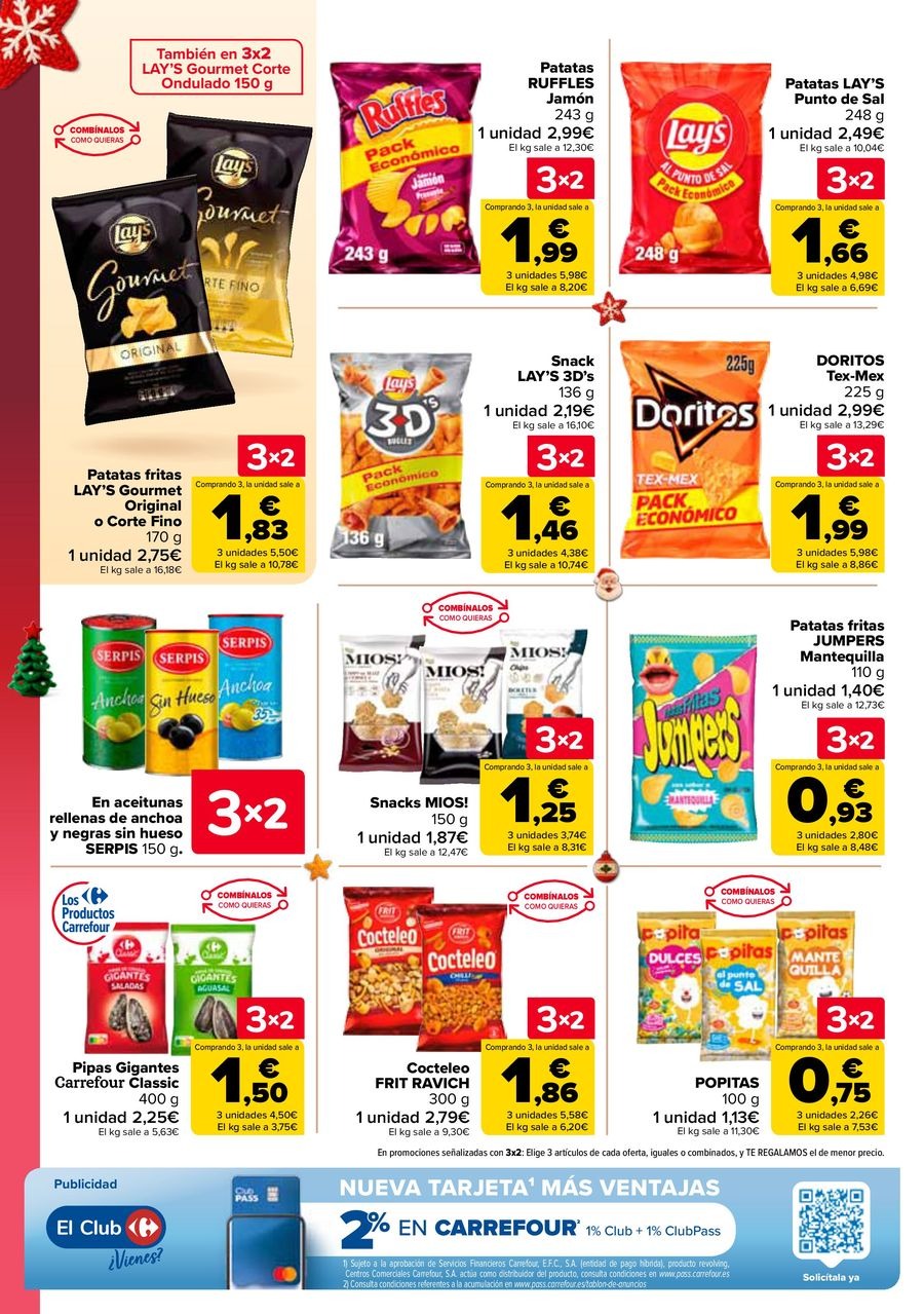 Ofertas de Carrefour España de 29 diciembre a 14 enero 2026 Ofertas 3x2