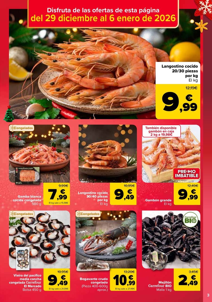 Ofertas de Carrefour España de 29 diciembre a 14 enero 2026 Ofertas 3x2