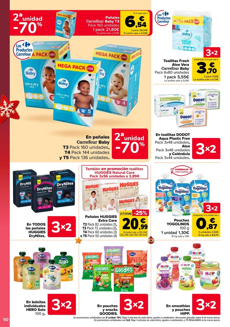 Ofertas de Carrefour España de 29 diciembre a 14 enero 2026 Ofertas 3x2