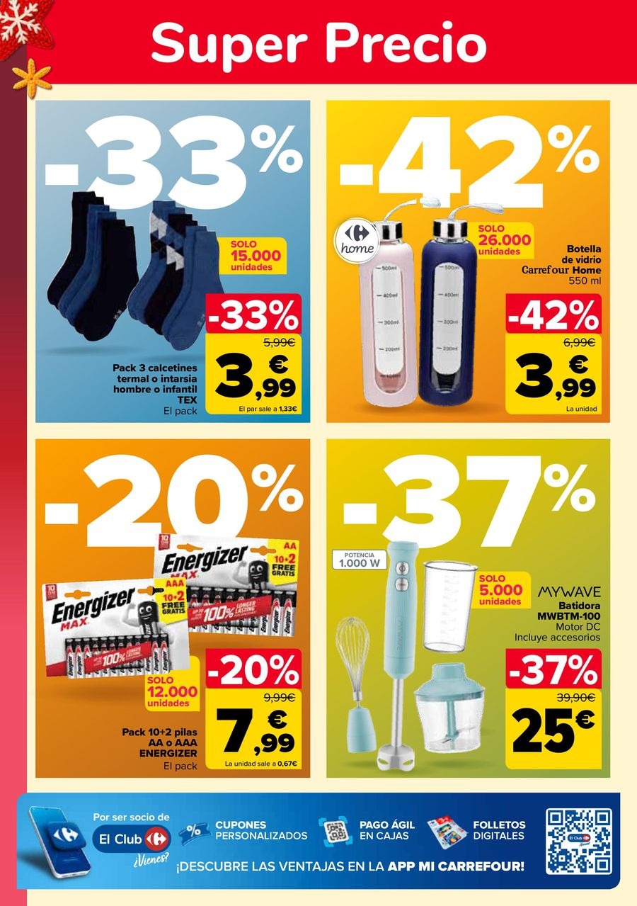 Ofertas de Carrefour España de 29 diciembre a 14 enero 2026 Ofertas 3x2