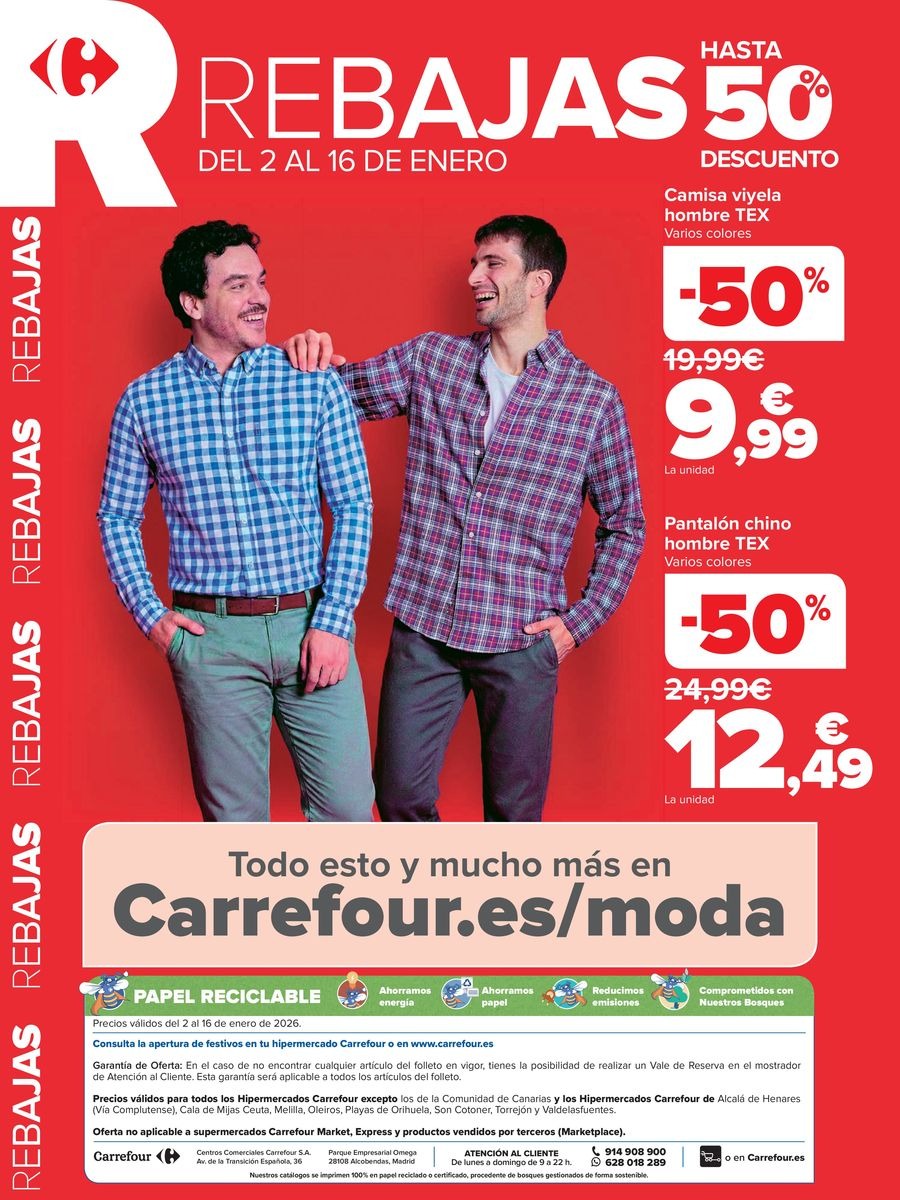 Ofertas de Carrefour España de 2 a 16 enero 2026 REBAJAS