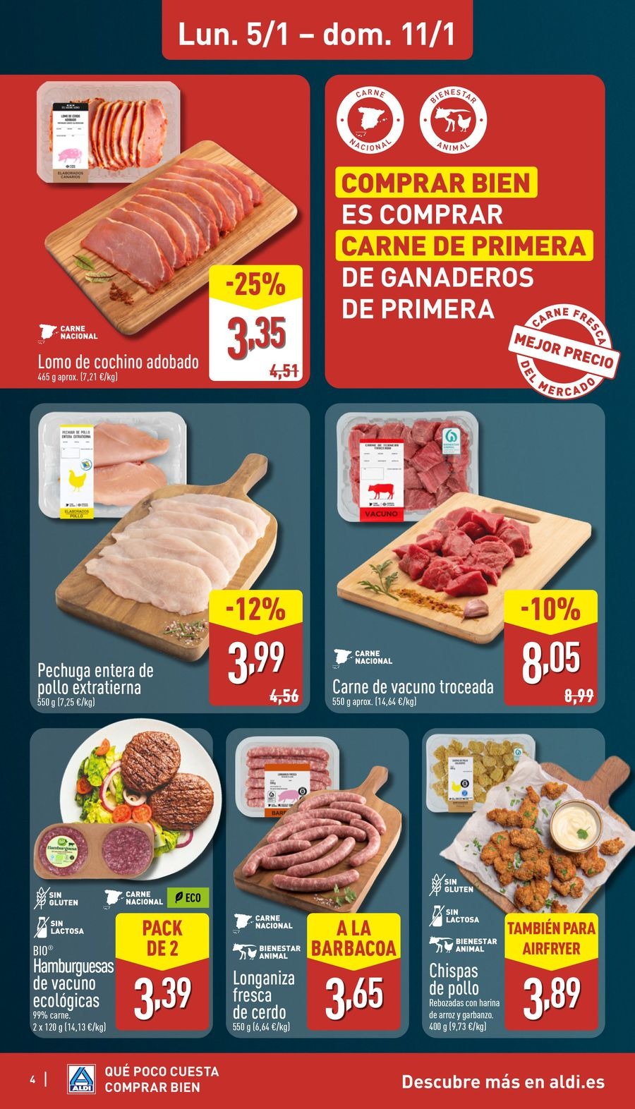 ALDI Spain Offers from 5 to 11 January 2026 How little it costs to buy well!