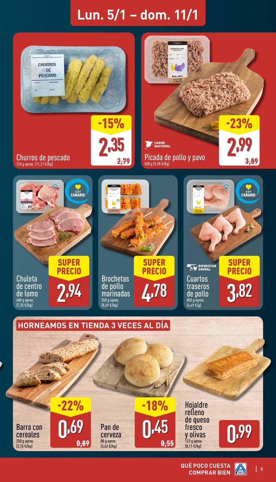 ALDI Spain Offers from 5 to 11 January 2026 How little it costs to buy well!