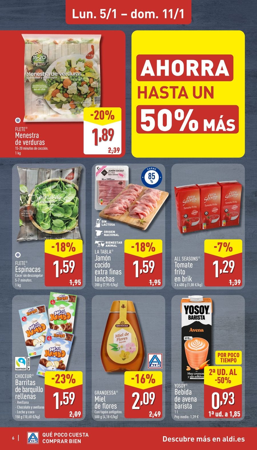 ALDI Spain Offers from 5 to 11 January 2026 How little it costs to buy well!