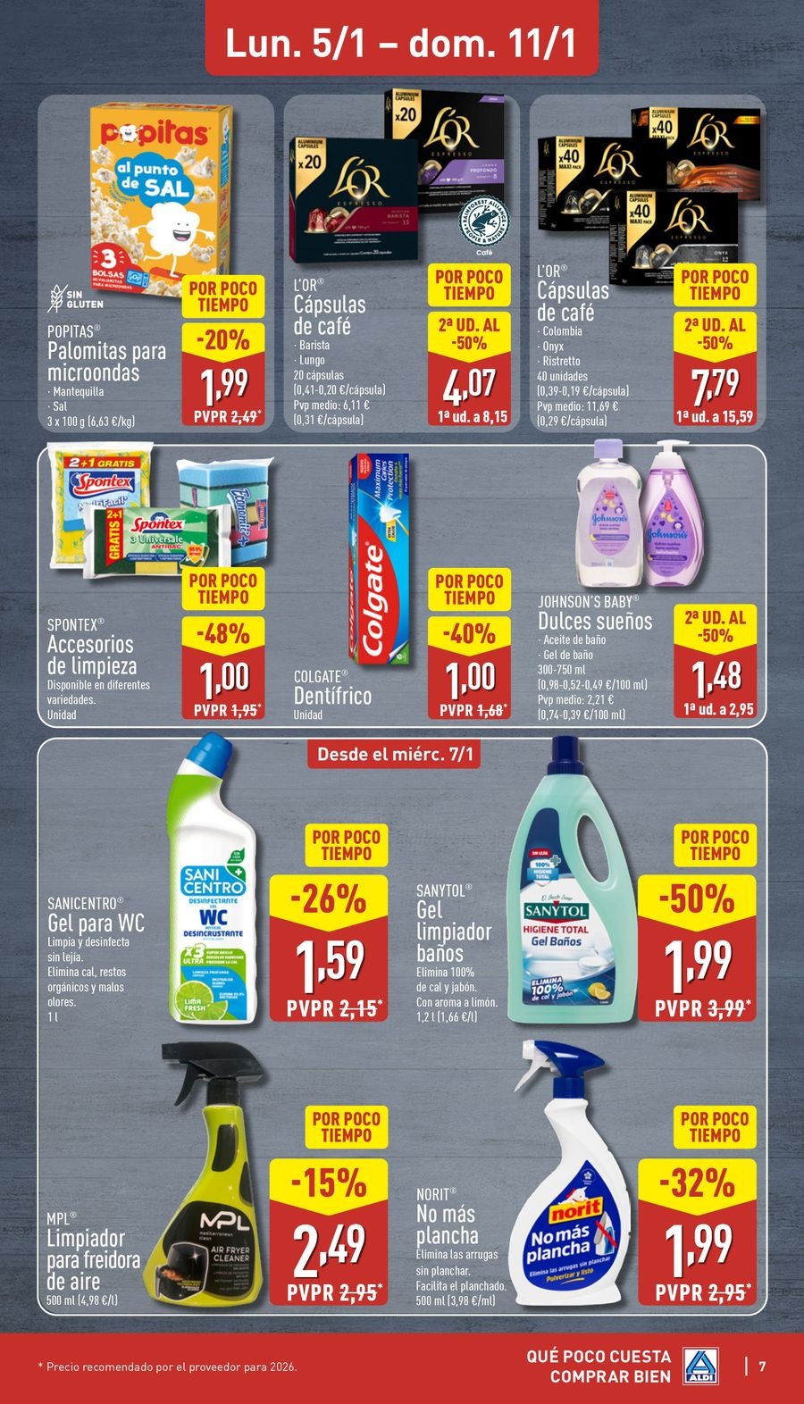 ALDI Spain Offers from 5 to 11 January 2026 How little it costs to buy well!